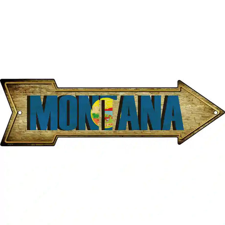 Montana Novelty Metal Arrow Sign 17" x 5" (A)