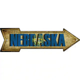 Nebraska Novelty Metal Arrow Sign 17" x 5" (A)