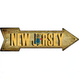 New Jersey Novelty Metal Arrow Sign 17" x 5" (A)