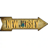 New Jersey Novelty Metal Arrow Sign 17" x 5" (A)