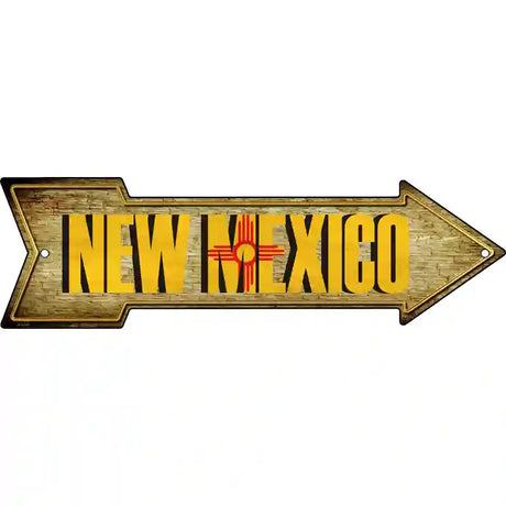 New Mexico Novelty Metal Arrow Sign 17" x 5" (A)