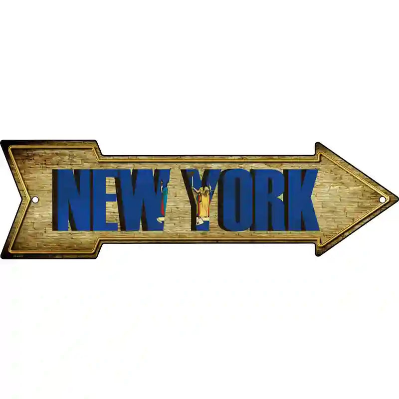 New York Novelty Metal Arrow Sign 17" x 5" (A)