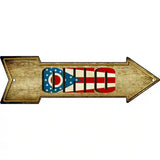 Ohio Novelty Metal Arrow Sign 17" x 5" (A)