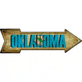 Oklahoma Novelty Metal Arrow Sign 17" x 5" (A)