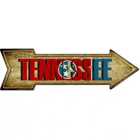 Tennessee Novelty Metal Arrow Sign 17" x 5" (A)