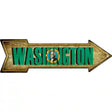 Washington Novelty Metal Arrow Sign 17" x 5" (A)