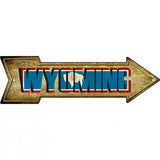 Wyoming Novelty Metal Arrow Sign 17" x 5" (A)