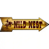 Wild West Novelty Metal Arrow Sign 17" x 5" (A)