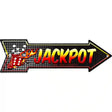 Jackpot Novelty Metal Arrow Sign 17" x 5" (A)