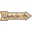 Happily Ever After Novelty Metal Arrow Sign 17" x 5" (A)