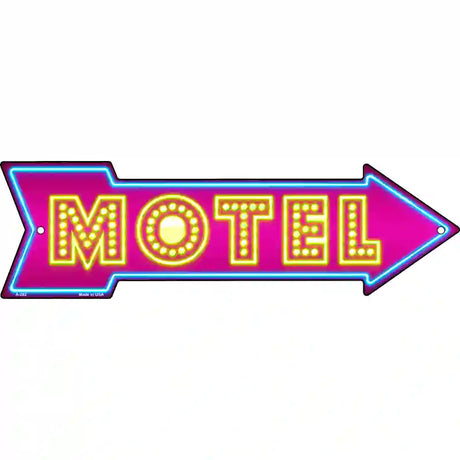 Motel Novelty Metal Arrow Sign 17" x 5" (A)