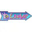 Easter Novelty Metal Arrow Sign 17" x 5" (A)