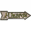 Lizards Novelty Metal Arrow Sign 17" x 5" (A)