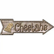 Cheetahs Novelty Metal Arrow Sign 17" x 5" (A)