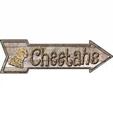 Cheetahs Novelty Metal Arrow Sign 17" x 5" (A)