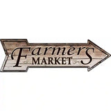 Farmers Market Novelty Metal Arrow Sign 17" x 5" (A)