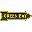 Green Bay Novelty Metal Arrow Sign 17" x 5" (A)