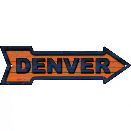 Denver Novelty Metal Arrow Sign 17" x 5" (A)