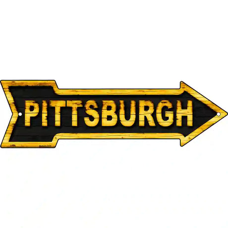 Pittsburgh Novelty Metal Arrow Sign 17" x 5" (A)