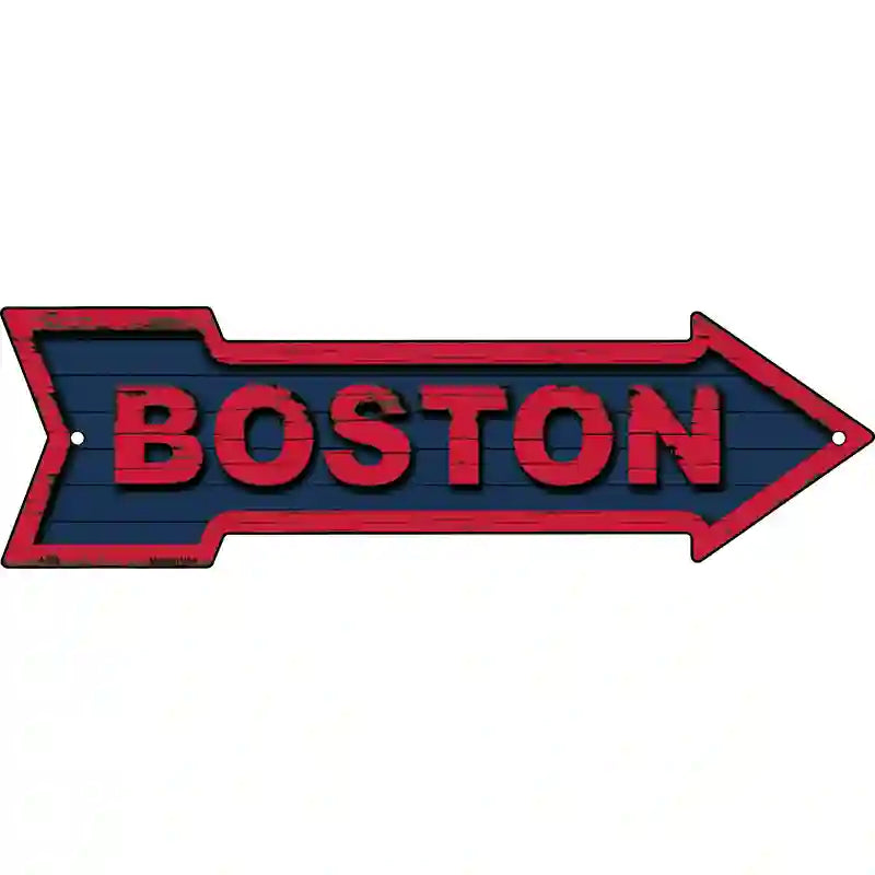 Boston Novelty Metal Arrow Sign 17" x 5" (A)