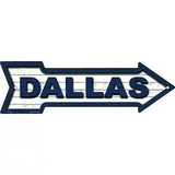 Dallas Novelty Metal Arrow Sign 17" x 5" (A)