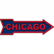 Chicago Colors Novelty Metal Arrow Sign 17" x 5" (A)