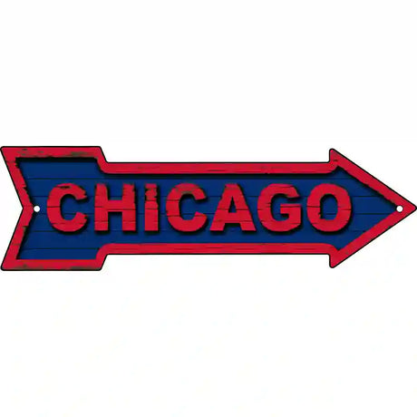 Chicago Colors Novelty Metal Arrow Sign 17" x 5" (A)