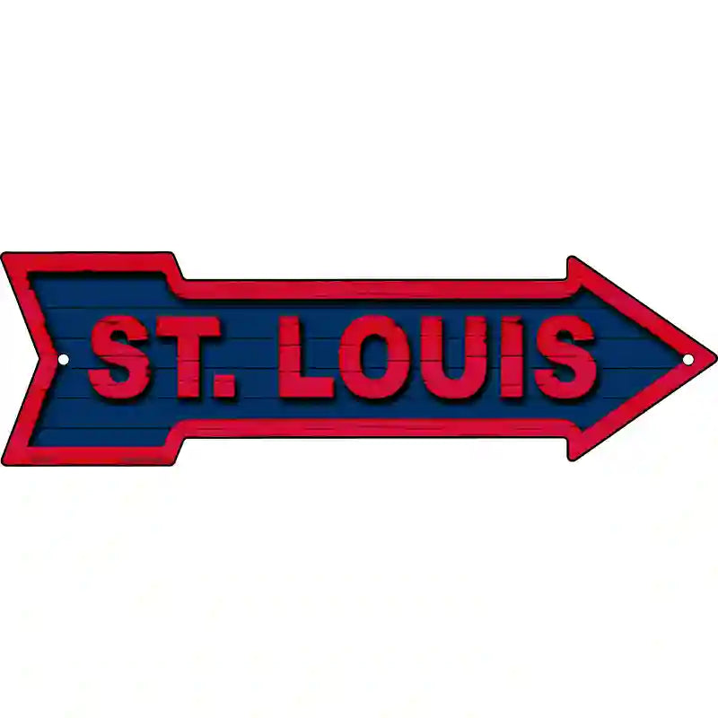 St Louis Novelty Metal Arrow Sign 17" x 5" (A)