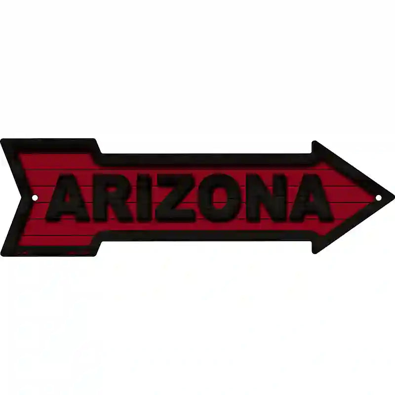 Arizona Colors Novelty Metal Arrow Sign 17" x 5" (A)