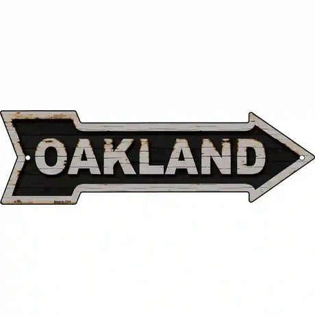 Oakland Novelty Metal Arrow Sign 17" x 5" (A)