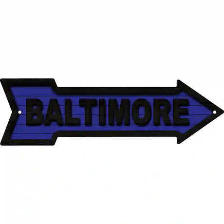 Baltimore Novelty Metal Arrow Sign 17" x 5" (A)