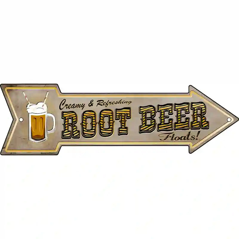 Root Beer Novelty Metal Arrow Sign 17" x 5" (A)