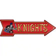 Knights Novelty Metal Arrow Sign 17" x 5" (A)