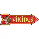 Vikings Novelty Metal Arrow Sign 17" x 5" (A)