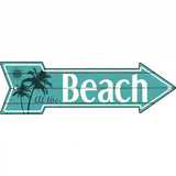 At The Beach Novelty Metal Arrow Sign 17" x 5" (A)