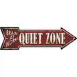 Quiet Zone Novelty Metal Arrow Sign 17" x 5" (A)