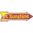 Sunshine Novelty Metal Arrow Sign 17" x 5" (A)