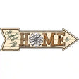 All Roads Lead Home Novelty Metal Arrow Sign 17" x 5" (A)