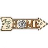 All Roads Lead Home Novelty Metal Arrow Sign 17" x 5" (A)