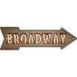 Broadway Bulb Letters Novelty Metal Arrow Sign 17" x 5" (A)