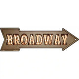 Broadway Bulb Letters Novelty Metal Arrow Sign 17" x 5" (A)