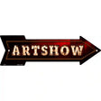 Artshow Bulb Letters Novelty Metal Arrow Sign 17" x 5" (A)