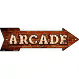 Arcade Bulb Letters Novelty Metal Arrow Sign 17" x 5" (A)