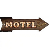 Motel Bulb Letters Novelty Metal Arrow Sign 17" x 5" (A)