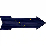 Alaska State Flag Novelty Metal Arrow Sign 17" x 5" (A)