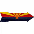 Arizona State Flag Novelty Metal Arrow Sign 17" x 5" (A)