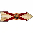 Florida State Flag Novelty Metal Arrow Sign 17" x 5" (A)