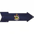 Maine State Flag Novelty Metal Arrow Sign 17" x 5" (A)