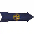 Nebraska State Flag Novelty Metal Arrow Sign 17" x 5" (A)