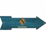 Oklahoma State Flag Novelty Metal Arrow Sign 17" x 5" (A)